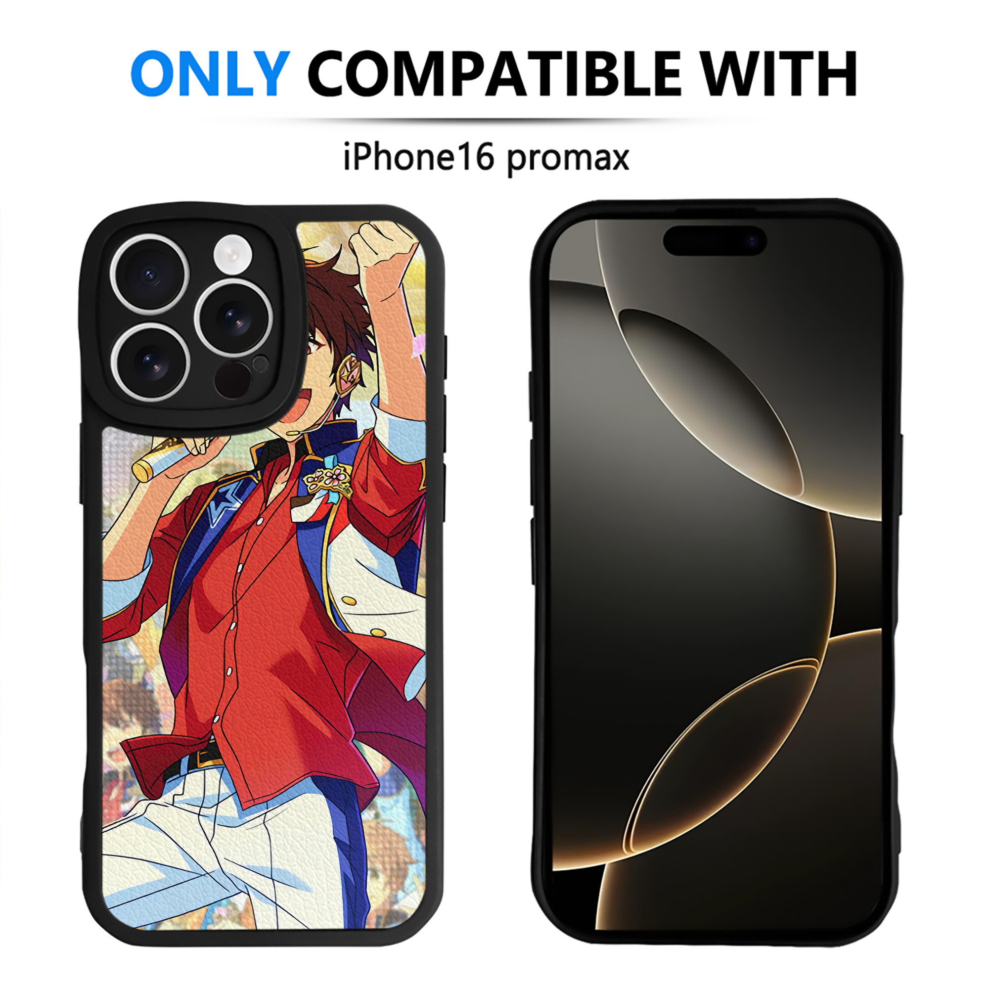 （画像用） あんさんぶるスターズ! Ensemble Stars 【iPhone 16シリーズ対応】シリコンスマホケース（レザー調） 材質：シリコン